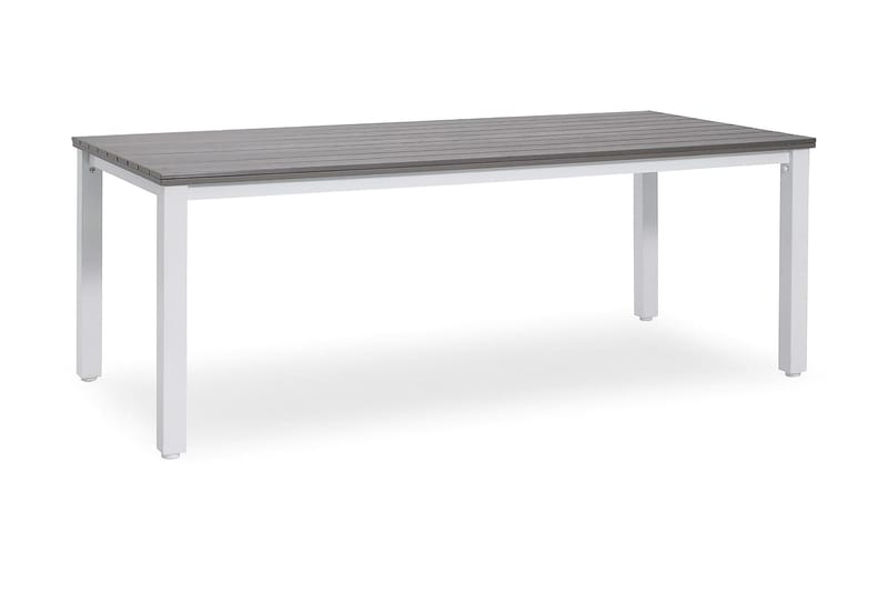 Arlöv BORD 90X200 cm - Hvit|grå - Hagemøbler - Hagebord - Spisebord