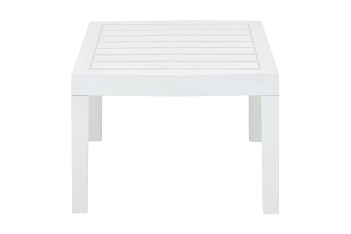Salongbord hvit 78x55x38 cm plast - Hvit - Hagemøbler - Hagebord - Spisebord