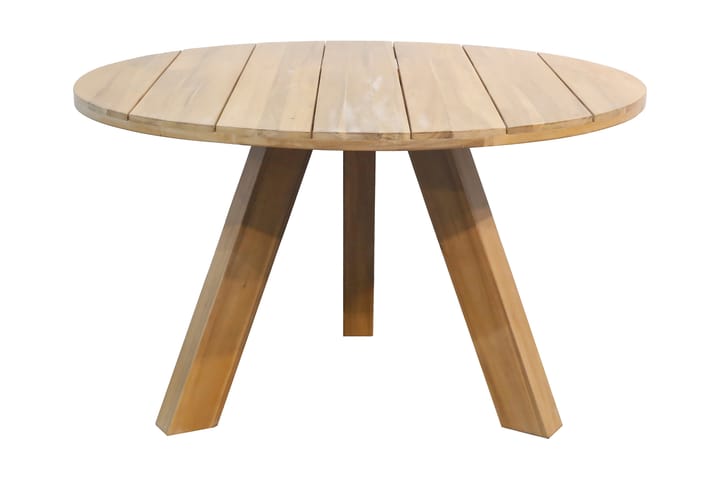 Spisebord Harrison 129 cm Rundt - Natur - Hagemøbler - Hagebord - Spisebord