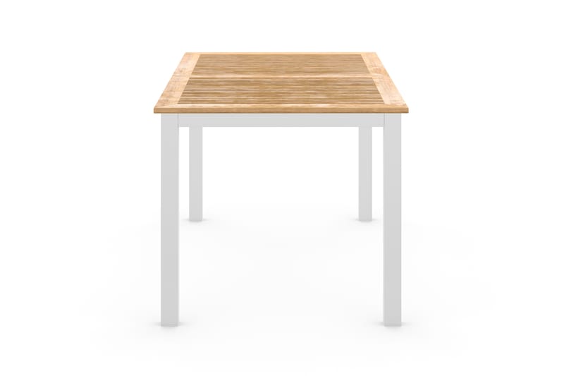 Spisebord Las Vegas Forlengningsbart 152-210x90 cm - Hvit|Teak - Hagemøbler - Hagebord - Spisebord