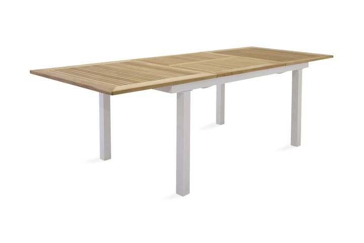 Spisebord Panama Forlengningsbart 152 cm - Teak/Hvit - Hagemøbler - Hagebord - Spisebord