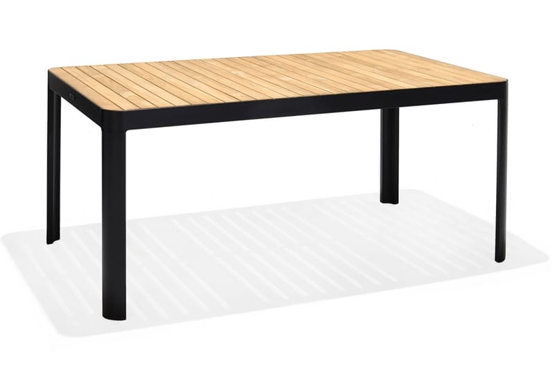 Spisebord Portals 161 cm - Svart/Tre - Hagemøbler - Hagebord - Spisebord