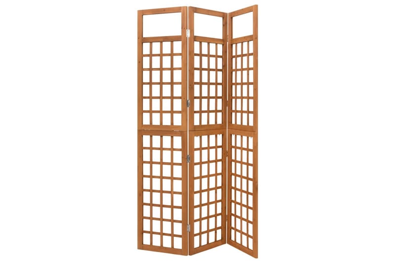 Romdeler/espalier 3 paneler heltre gran 121x180,5 cm - Brun - Hagemøbler & utemiljø - Hagedekorasjon & utemiljø - Espalier