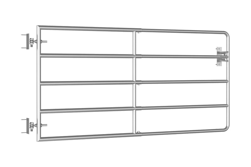 5 Jordeport stål (95-170)x90 cm sølv - Hagemøbler & utemiljø - Hagedekorasjon & utemiljø - Gjerder & Grinder