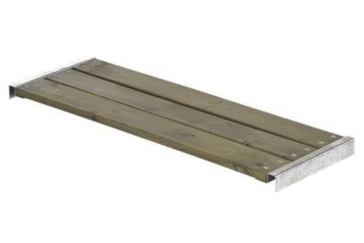 Cubic/Pipe benk lengde 120 cm med beslag grunnmalt gråbrun - Grå|Beige - Hagemøbler & utemiljø - Hagedekorasjon & utemiljø - Gjerder & Grinder