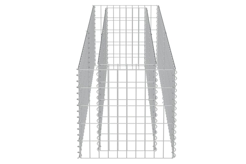 Gabion høybed galvanisert stål 180x50x50 cm - Sølv - Hagemøbler & utemiljø - Hagedekorasjon & utemiljø - Gjerder & Grinder