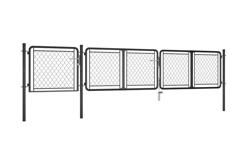 Hageport stål 75x395 cm antrasitt - Antrasittgrå - Hagemøbler & utemiljø - Hagedekorasjon & utemiljø - Gjerder & Grinder