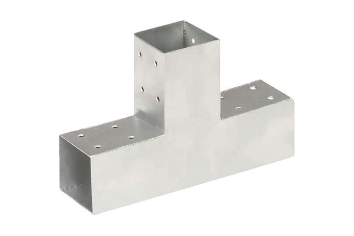 Stolpesko 4 stk T-form galvanisert metall 71x71 mm - Hagemøbler & utemiljø - Hagedekorasjon & utemiljø - Gjerder & Grinder