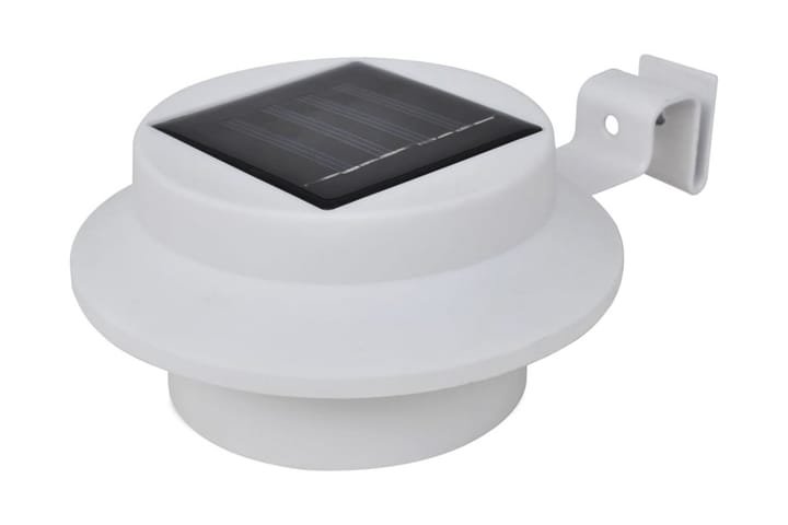 Utendørs soldrevne gjerdelamper 12 stk LED hvit - Hagemøbler & utemiljø - Hagedekorasjon & utemiljø - Gjerder & Grinder