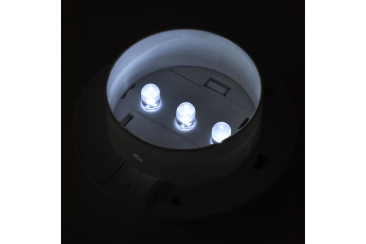 Utendørs soldrevne gjerdelamper 12 stk LED hvit - Hagemøbler & utemiljø - Hagedekorasjon & utemiljø - Gjerder & Grinder