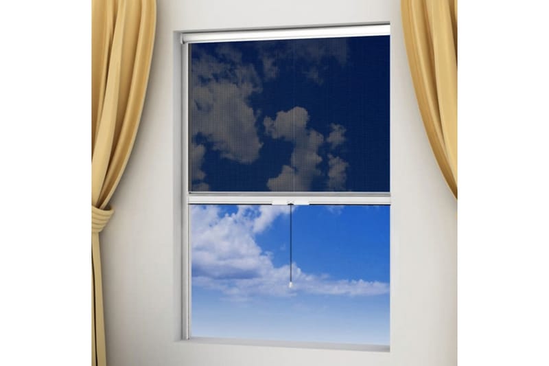 Hvit Nedrullbar insektskjerm for vinduer 100 x 170 cm - Hvit - Hagemøbler & utemiljø - Hagedekorasjon & utemiljø - Myggnett