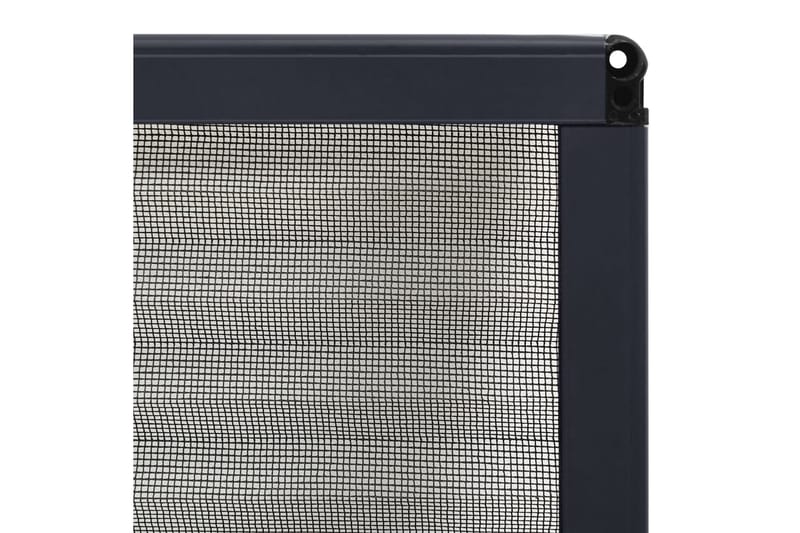Plissert insektskjerm for vindu aluminium antrasitt 80x120cm - Antrasittgrå - Hagemøbler & utemiljø - Hagedekorasjon & utemiljø - Myggnett