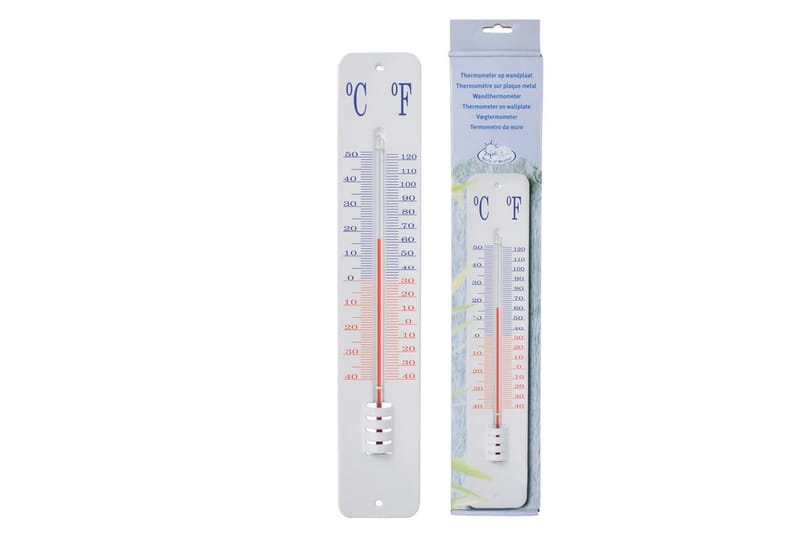 Esschert Design Veggtermometer 45 cm TH13 - Hagemøbler & utemiljø - Hagedekorasjon & utemiljø - Regn & temperatur - Utetermometer