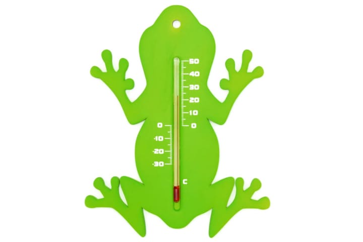 Nature Utendørs veggtermometer frosk grønn - Hagemøbler & utemiljø - Hagedekorasjon & utemiljø - Regn & temperatur - Utetermometer