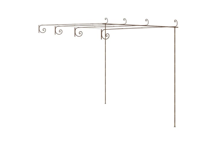 Hagebue antikk brun 4x3x2,5 m jern - Brun - Hagemøbler & utemiljø - Hagedekorasjon & utemiljø - Rosebue