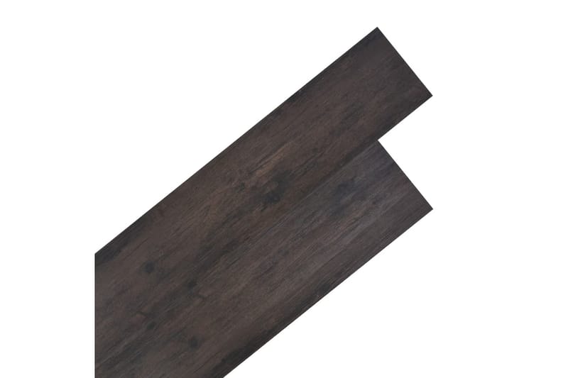 PVC gulvplanker 4,46 m² 3 mm mørkebrun - Hagemøbler & utemiljø - Hagedekorasjon & utemiljø - Terrassebord