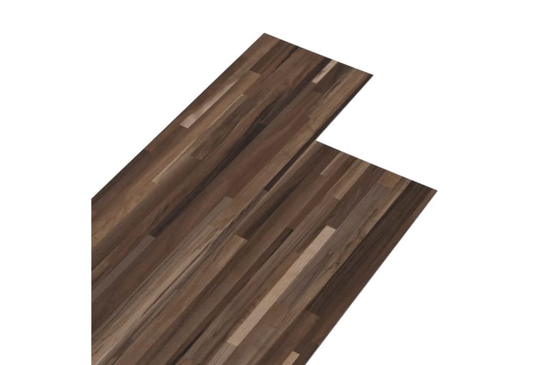 PVC gulvplanker 5,26 m² 2 mm stripet brun - Hagemøbler & utemiljø - Hagedekorasjon & utemiljø - Terrassebord
