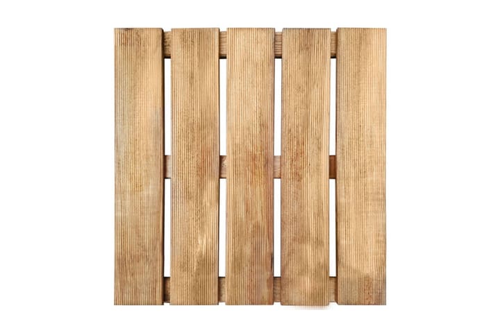 Terrassebord 12 stk 50x50 cm tre brun - Hagemøbler & utemiljø - Hagedekorasjon & utemiljø - Terrassebord