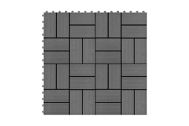 Terrassebord 22 stk 30x30 cm 2 kvm WPC grå - Hagemøbler & utemiljø - Hagedekorasjon & utemiljø - Terrassebord