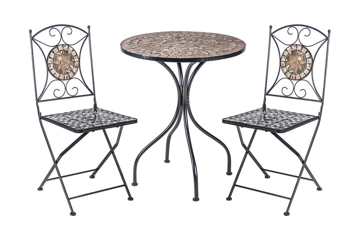 Balkongsett MOSAIC bord og 2 stoler D60xH70cm - Hagemøbler & utemiljø - Hagegruppe - Spisegrupper hage