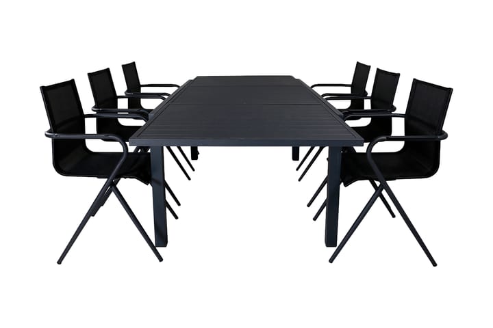 Spisegruppe Marbella 160 cm + 6 Alina Stoler - Venture Home - Hagemøbler & utemiljø - Hagebord - Spisebord ute