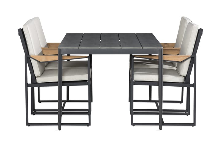 Spisegruppe Zaide 150 cm + 4 Östermalm Spisestoler - Hagemøbler & utemiljø - Loungemøbler - Loungegrupper