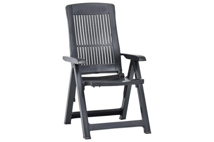 Hagelenestoler 2 stk plast antrasitt - Grå - Hagemøbler & utemiljø - Stoler & Lenestoler - Posisjonsstoler