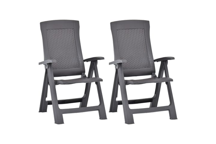 Hagelenestoler 2 stk plast mocca - Hagemøbler & utemiljø - Stoler & Lenestoler - Posisjonsstoler