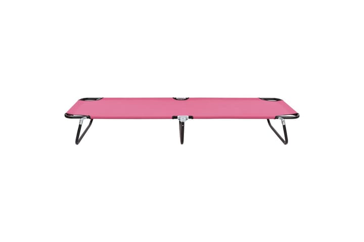 Sammenleggbar solseng stål rosa - Rosa - Hagemøbler & utemiljø - Stoler & Lenestoler - Solsenger & solvogner