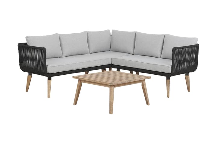 Loungegruppe ALCAMO brun / grå - Hagemøbler & utemiljø - Loungemøbler - Loungegrupper