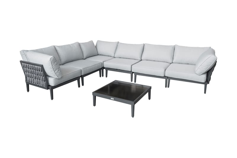 Sofagruppe - Antrasitt - Hagemøbler & utemiljø - Loungemøbler - Loungegrupper