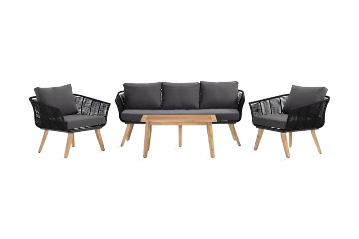 Sofagruppe Värnhem - Mørkegrå - Hagemøbler & utemiljø - Loungemøbler - Loungegrupper