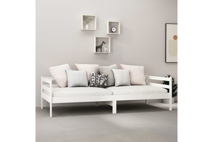 Dagseng hvit heltre furu 90x200 cm - Hvit - Hagemøbler & utemiljø - Loungemøbler - Loungesofaer