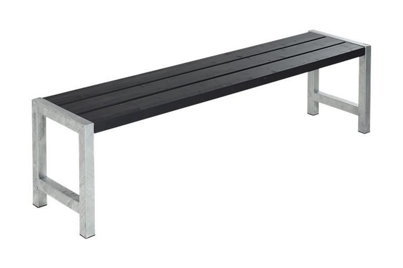 Plankebenk med planker - Grå|Hvit - Hagemøbler - Balkongmøbler - Balkongsofaer