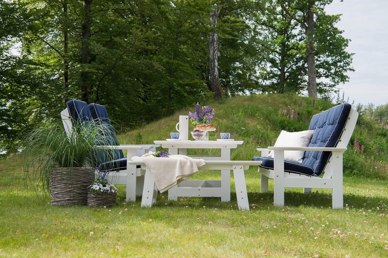 Sofa Herrgård 3-Seter Hvit - Hvit - Hagemøbler - Loungemøbler - Loungesofaer