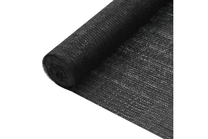 Skjermnett svart 3,6x10 m HDPE 75 g/m²