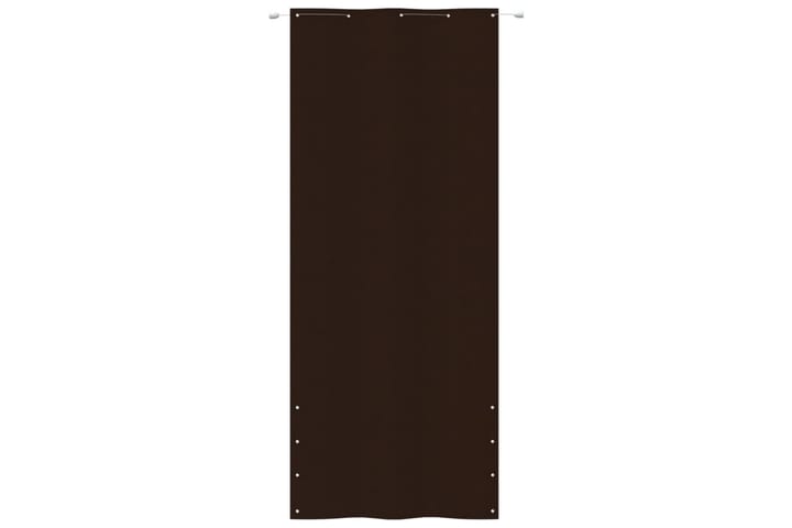 Balkongskjerm brun 100x240 cm oxfordstoff - Brun - Hagemøbler & utemiljø - Solbeskyttelse - Balkongbeskyttelse