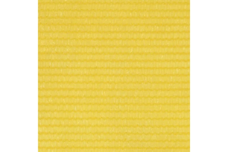 Balkongskjerm gul 90x600 cm HDPE - Gul - Hagemøbler & utemiljø - Solbeskyttelse - Balkongbeskyttelse