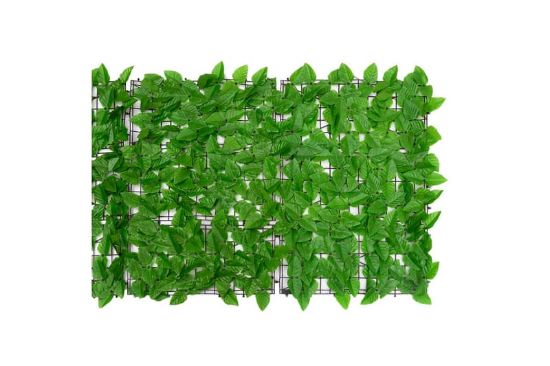 Balkongskjerm med grønne blader 500x75 cm - grønn - Hagemøbler & utemiljø - Solbeskyttelse - Balkongbeskyttelse