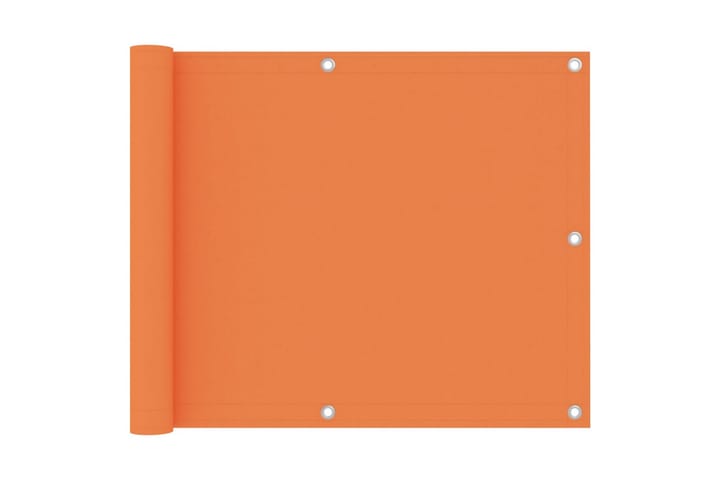 Balkongskjerm oransje 75x300 cm oxfordstoff - Oransj - Hagemøbler & utemiljø - Solbeskyttelse - Balkongbeskyttelse