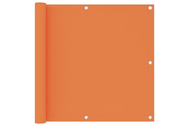 Balkongskjerm oransje 90x400 cm oxfordstoff - Oransj - Hagemøbler & utemiljø - Solbeskyttelse - Balkongbeskyttelse