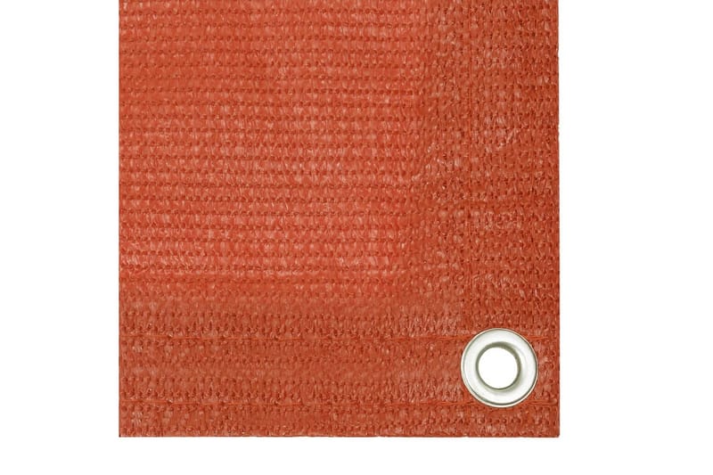 Balkongskjerm oransje 90x600 cm HDPE - Oransj - Hagemøbler & utemiljø - Solbeskyttelse - Balkongbeskyttelse