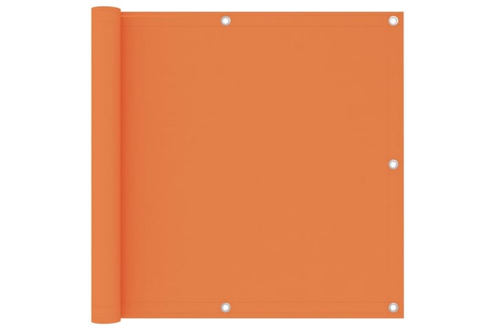 Balkongskjerm oransje 90x600 cm oxfordstoff - Oransj - Hagemøbler & utemiljø - Solbeskyttelse - Balkongbeskyttelse