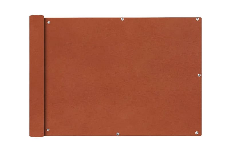 Balkongskjerm Oxfordstoff 75x400 cm Terrakotta - Orange - Hagemøbler & utemiljø - Solbeskyttelse - Balkongbeskyttelse