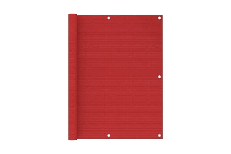 Balkongskjerm rød 120x300 cm HDPE - Rød - Hagemøbler & utemiljø - Solbeskyttelse - Balkongbeskyttelse
