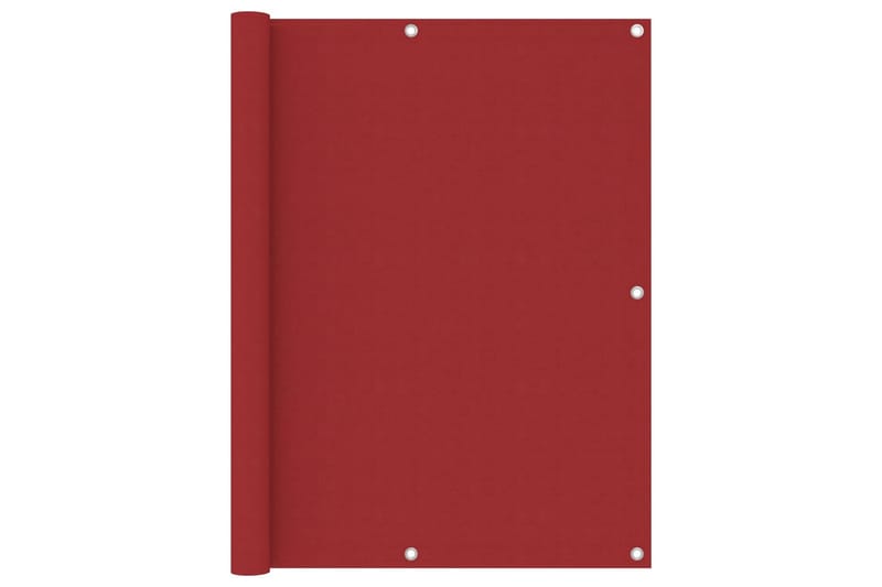 Balkongskjerm rød 120x400 cm oxfordstoff - Rød - Hagemøbler & utemiljø - Solbeskyttelse - Balkongbeskyttelse