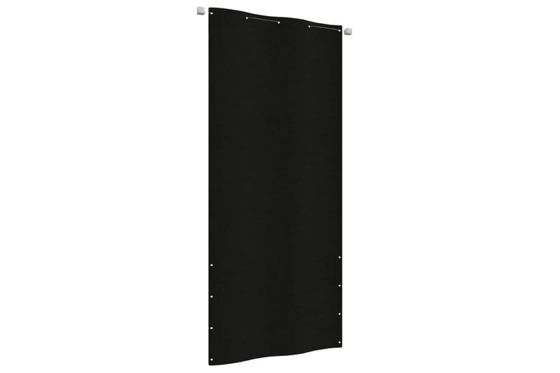 Balkongskjerm svart 100x240 cm oxfordstoff - Svart - Hagemøbler & utemiljø - Solbeskyttelse - Balkongbeskyttelse