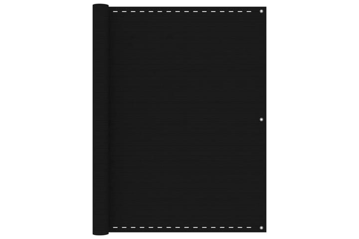 Balkongskjerm svart 120x300 cm HDPE - Svart - Hagemøbler & utemiljø - Solbeskyttelse - Balkongbeskyttelse