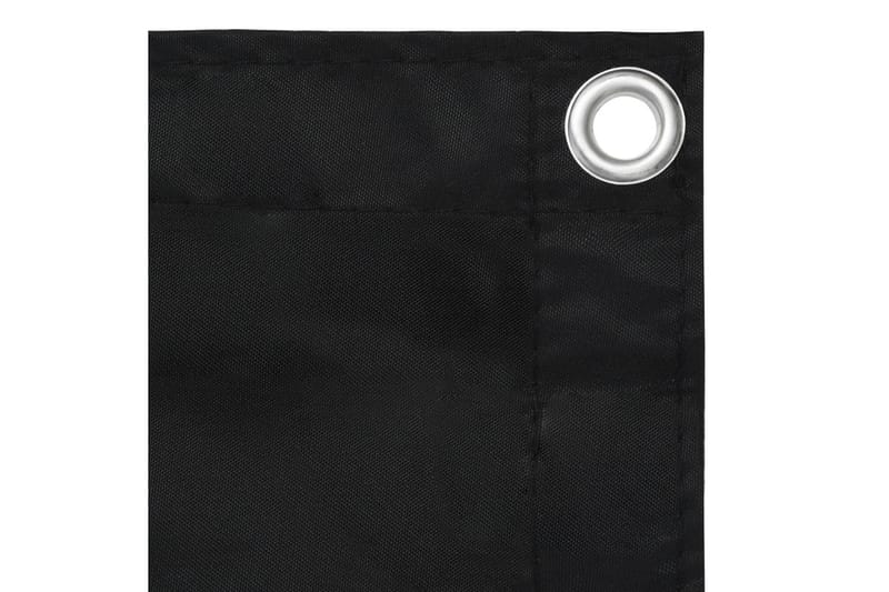 Balkongskjerm svart 120x300 cm oxfordstoff - Svart - Hagemøbler & utemiljø - Solbeskyttelse - Balkongbeskyttelse
