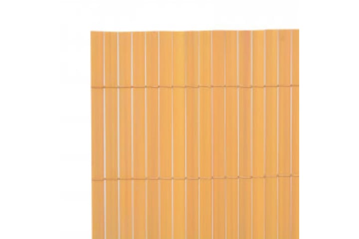 Dobbelsidet hagegjerde 110x300 cm gul - Gul - Hagemøbler & utemiljø - Solbeskyttelse - Balkongbeskyttelse